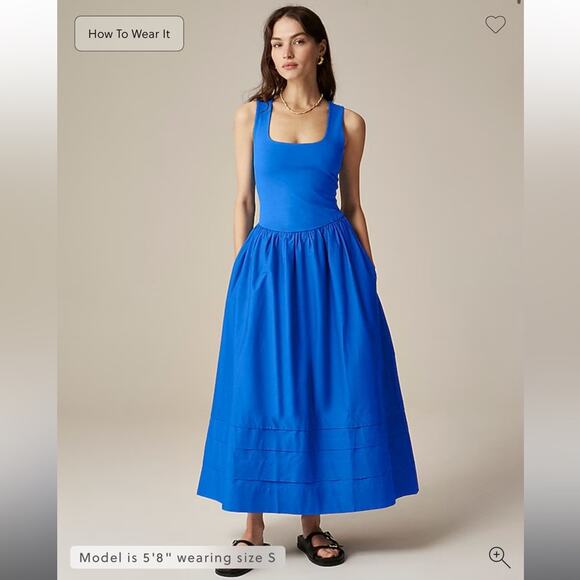 J.Crew Petite drop-waist mixy dress XXS-Petite - Picture 1 of 7